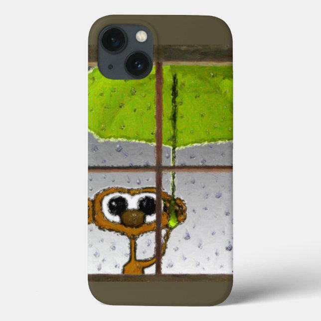 Rainy Day Monkey Case-Mate iPhone Case (Back)