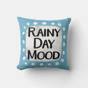 Rainy Day Mood Throw Pillow