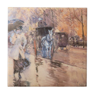 Rainy Day on Fifth Avenue (New York City) Tile