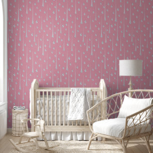 Rainy Day Pink Wallpaper