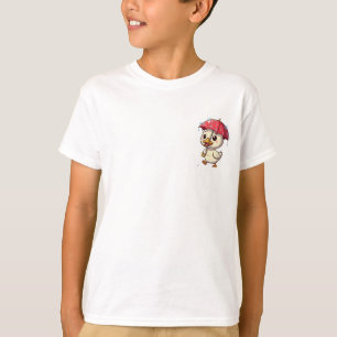 Rainy Day Puddle Duckling Kids T-Shirt