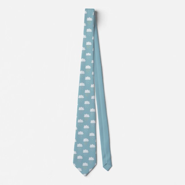 Rainy day, rain cloud tie (Front)