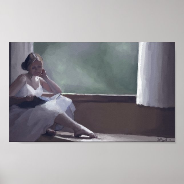 Rainy Day Reading Poster Print (Front)