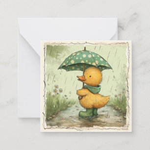 Rainy Day Roundup: Adorable Duckling Greetings Card