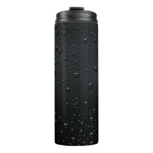 Rainy Day Wet Drops Thermal Tumbler -Unique Design