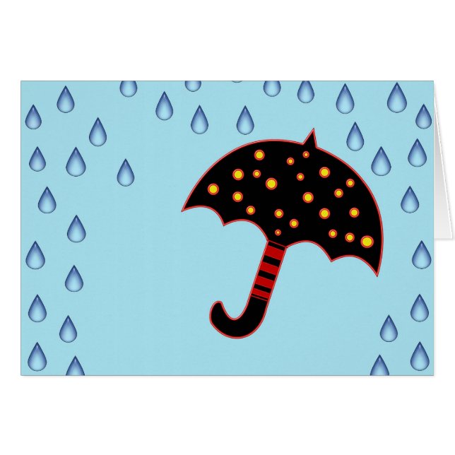 rainy day with umbrella (Front Horizontal)
