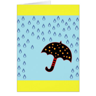 rainy day with umbrella