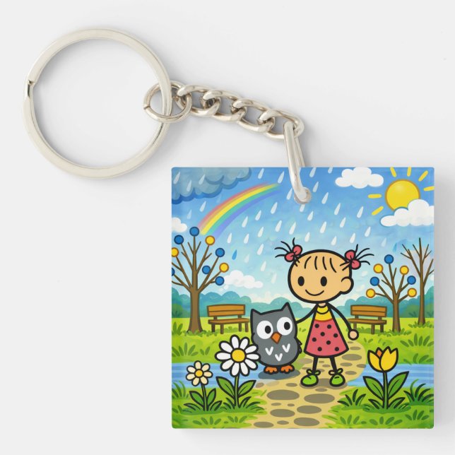 Rainy Days Keychain (Front)