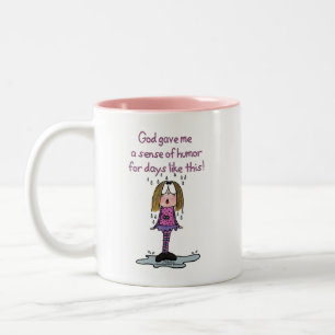 Rainy Days Two-Tone Coffee Mug