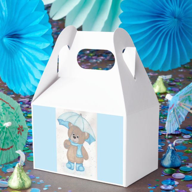 Rainy Daze Teddy Bear Favor Box (Party)