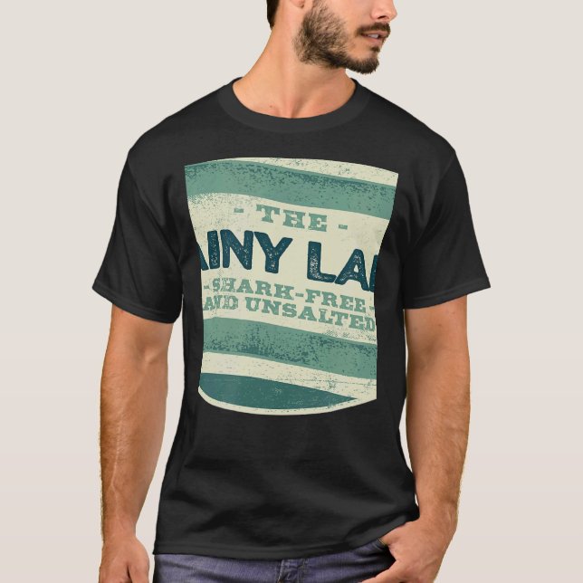 Rainy Lake Shark Free and Unsalted Camping Minneso T-Shirt (Front)