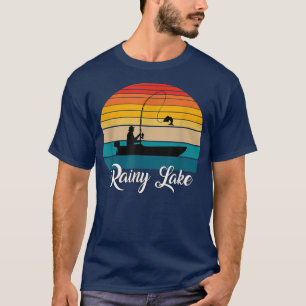 Rainy Lake Souvenirs Gifts Fishing Vintage Gift 14 T-Shirt