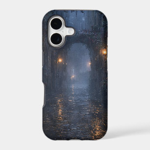 Rainy Lantern Flower Tunnel iPhone Tough Case