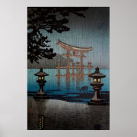 Rainy Miyajima by Tsuchiya Koitsu