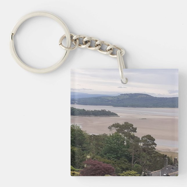 Rainy Morecambe Bay Keychain (Front)