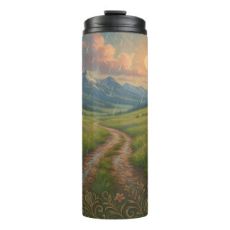 Rainy Mountain Morning Thermal Tumbler