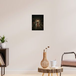 Rainy Night in Gion – Kyoto Poster Print