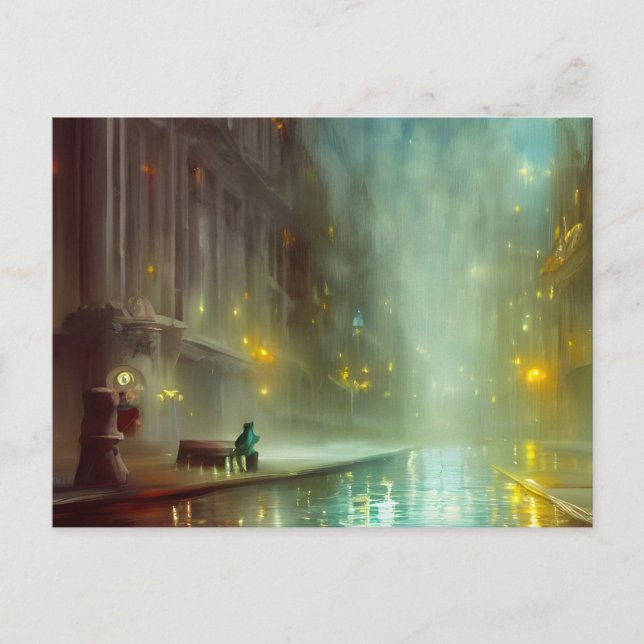 Rainy Night in the City Carte postale (Devant)