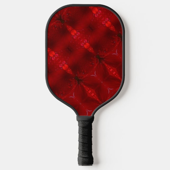 Rainy Red Dianthus 5 Pickleball Paddle (Front)