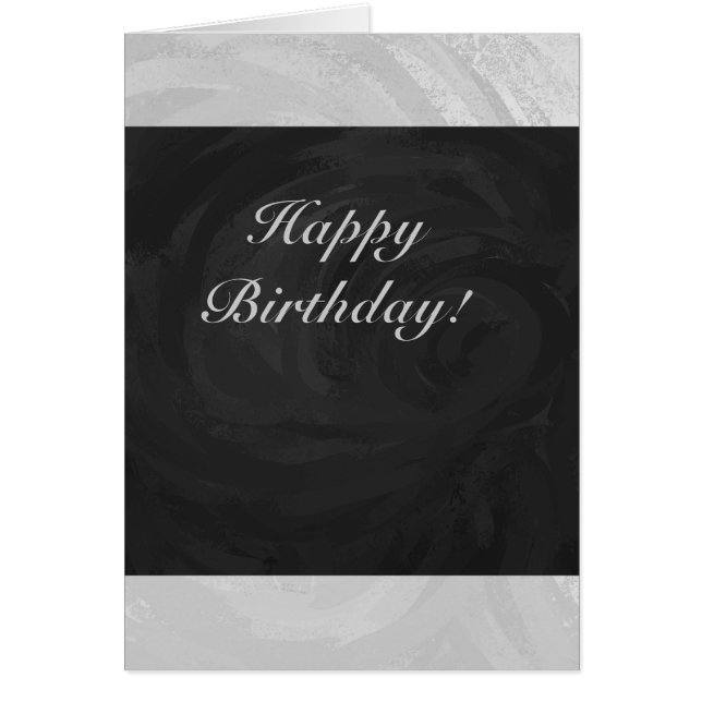 Rainy Sky Grey and Black Monogram (Front)