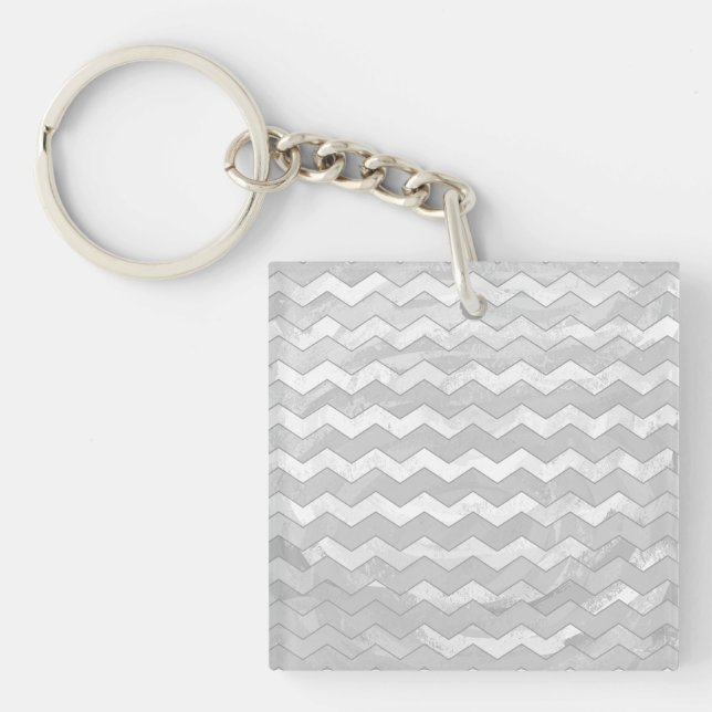 Rainy Sky Grey Chevron Motif (Devant)