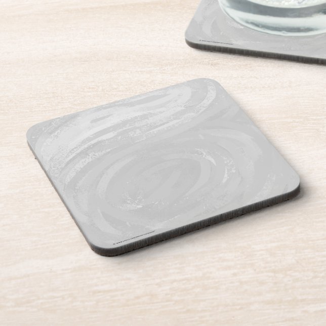 Rainy Sky Grey Swirl Coaster (Left Side)