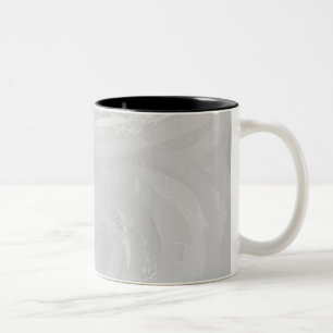 Rainy Sky Grey Swirl Two-Tone Coffee Mug