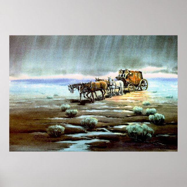 RAINY STAGE by SHARON SHARPE Poster (Front)