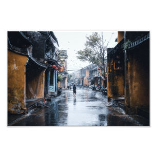 Rainy Streets of Vietnam Photo Print