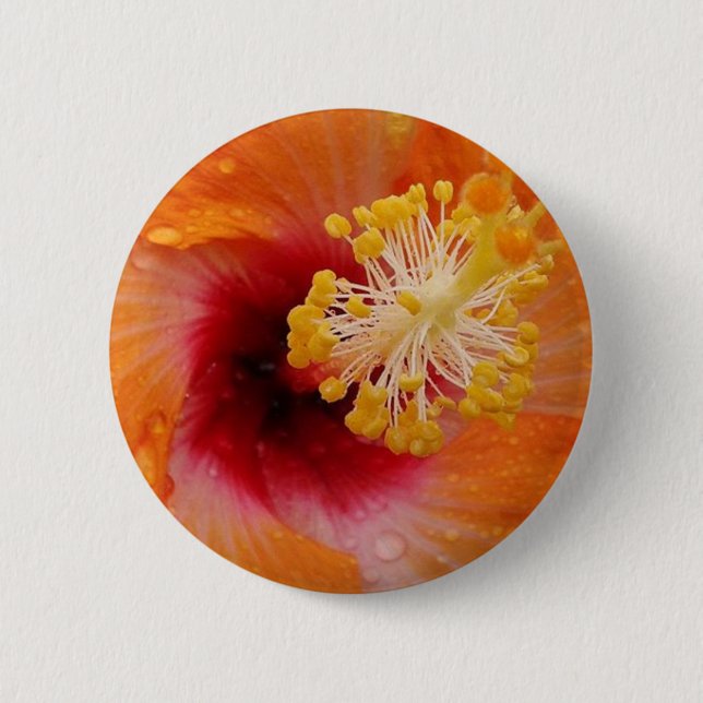 Rainy tropical day 2 inch round button (Front)