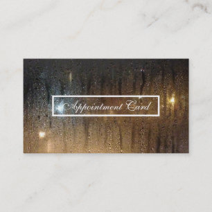 rainy window appointment reminder card
