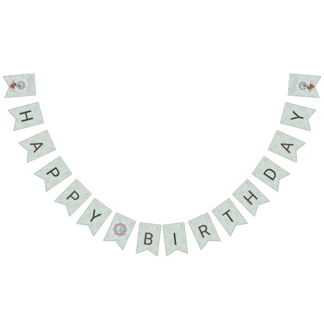 RainyDayFrog HAPPY BIRTHDAY Bunting Flags (All)