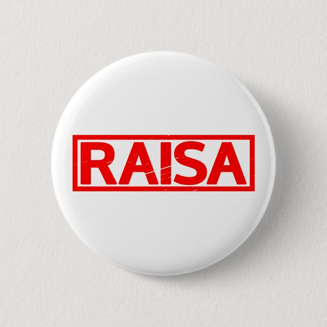 Raisa Stamp 2 Inch Round Button (Front)