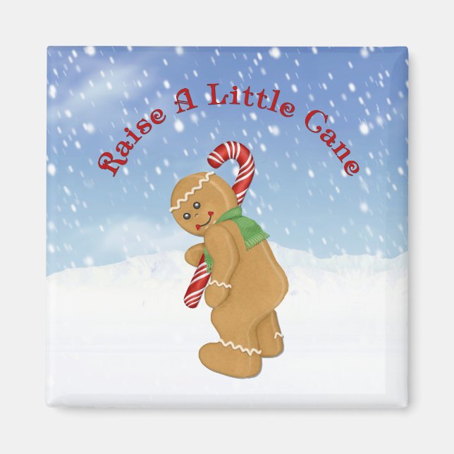 Raise A Little Cane Humour Magnet (Front)