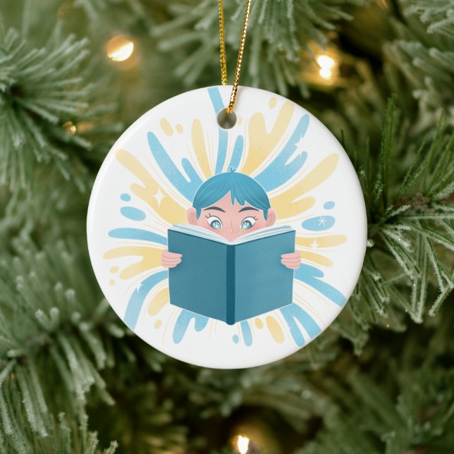 Raise a Reader Ceramic Ornament (Tree)