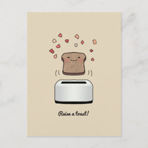 "Raise a Toast!" Postcard