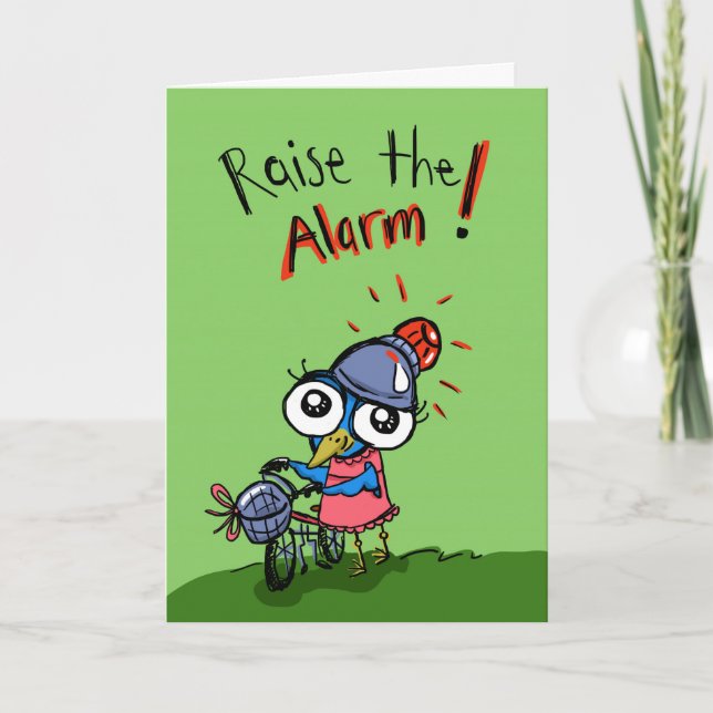 Raise the Alarm! It's your Birthday! For Her Card (Front)