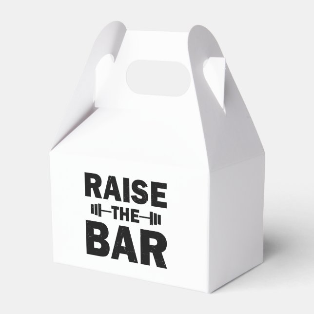 Raise The Bar Favor Box (Front Side)