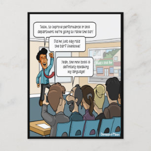 Raise the Bar Funny Postcard