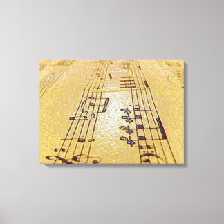 Raise The Music Notes Canvas Print