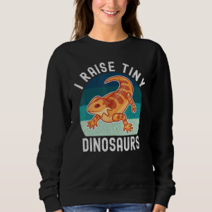 Raise Tiny Dinosaur Cute Bearded Dragon Reptile Li Sweatshirt