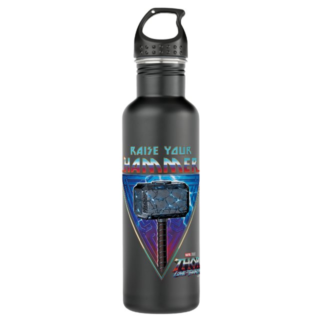 Raise Your Hammer - Mjölnir Graphic 710 Ml Water Bottle (Front)