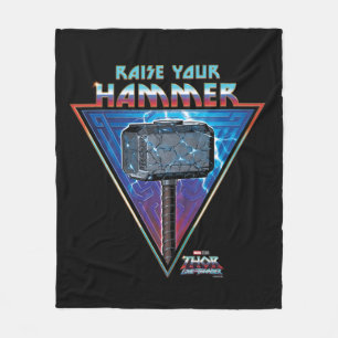Raise Your Hammer - Mjölnir Graphic Fleece Blanket