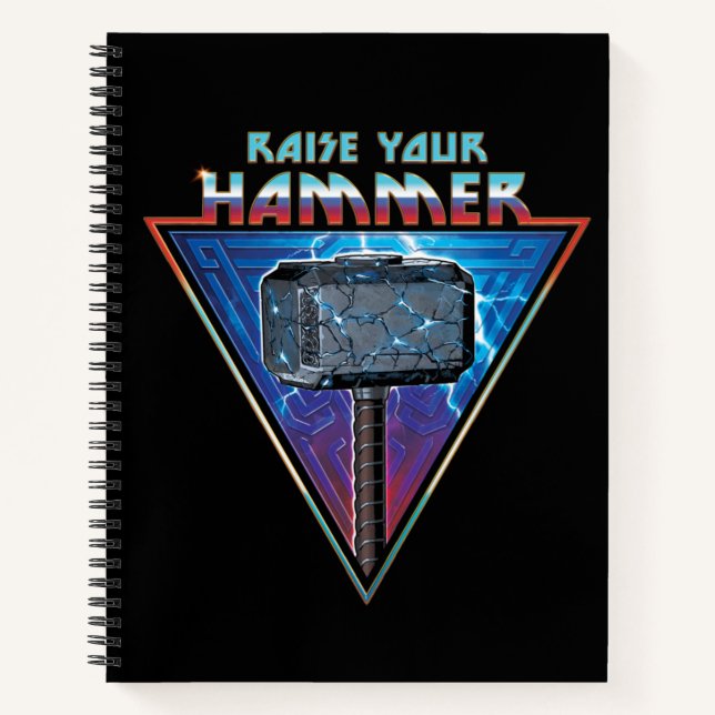 Raise Your Hammer - Mjölnir Graphic Notebook (Front)