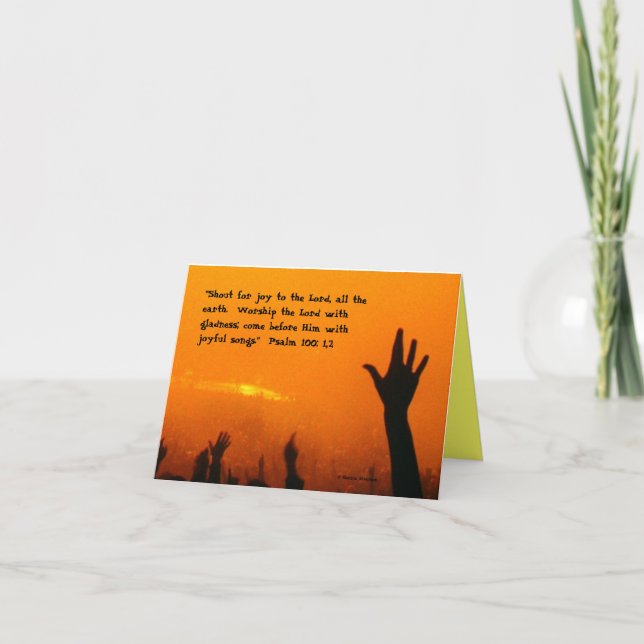 Raise Your Hands Note Cards (Front)