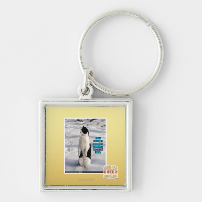 Raised by Penguins Keychain (Front)