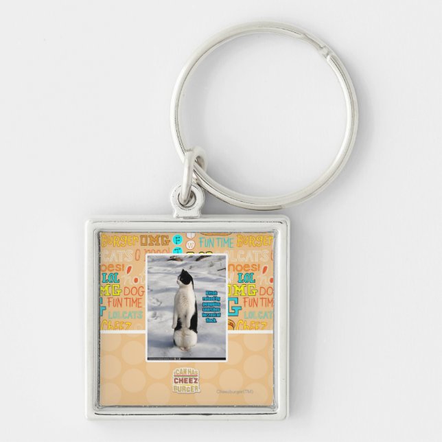 Raised by Penguins Keychain (Front)