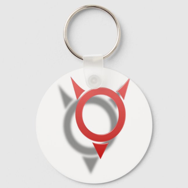 Raised Devil Keychain (Front)