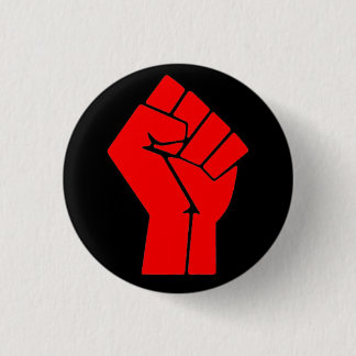 Raised Fist 1 Inch Round Button