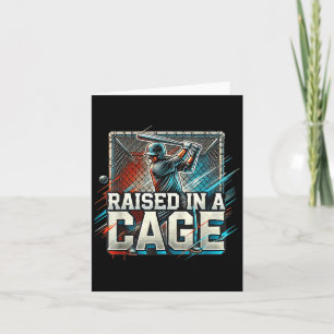 Raised In A Cage Baseball Training, Batting Cage D Card